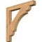Ekena Millwork Olympic Block Smooth Bracket, Western Red Cedar, 3 1/2"W x 30"D x 30"H BKT04X30X30OLY05SWR - alternate 1